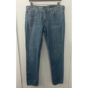 AG Adriano Goldschmied The Stilt Cigarette Jeans Womens 30 Blue Stretch Denim